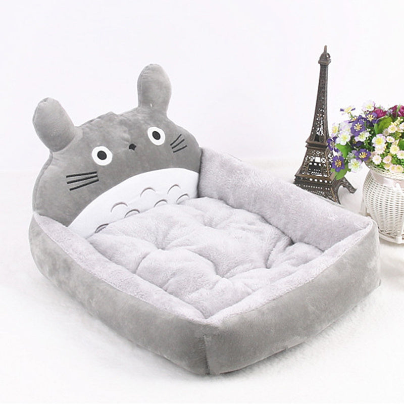 HKM-764499 Cozy Washable Cartoon Pet Bed Sofa for Small Dogs and Cats
