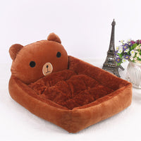 HKM-764499 Cozy Washable Cartoon Pet Bed Sofa for Small Dogs and Cats