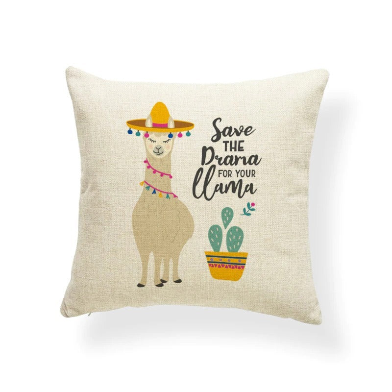 HKM-764499 Fashionable Digital Printing Polyester Cushion Pillowcase - 45x45cm, Multiple Designs Available