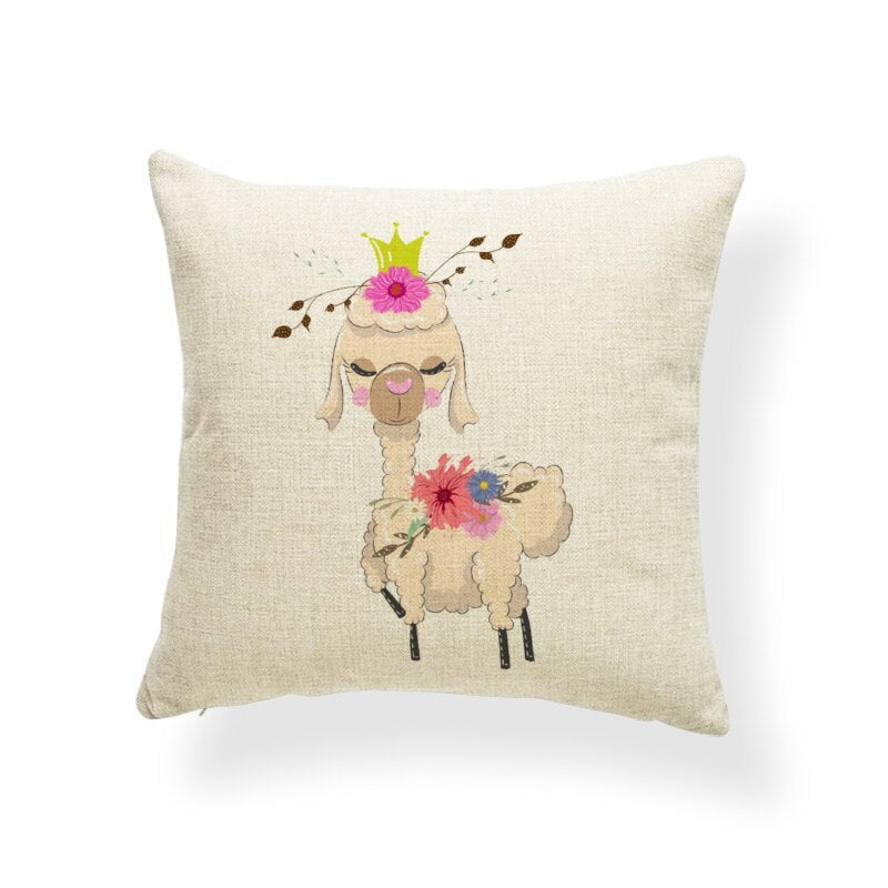 HKM-764499 Fashionable Digital Printing Polyester Cushion Pillowcase - 45x45cm, Multiple Designs Available