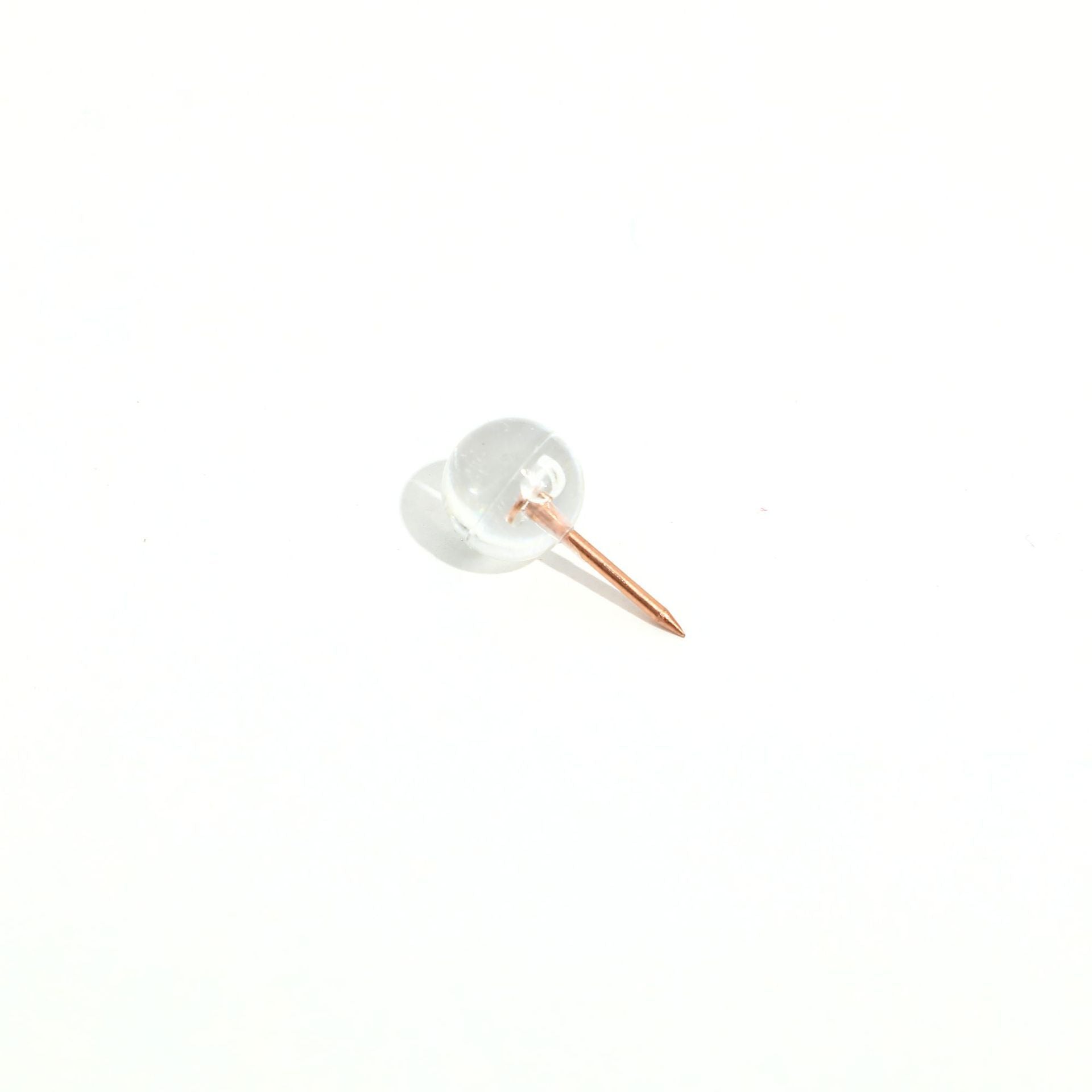 HKM-764499 Transparent Round Ball Push Pins - 100 pcs in Rose Gold, Gold, Silver Options for Office & Craft Use