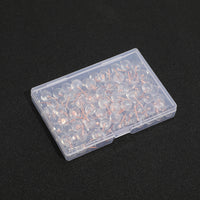 HKM-764499 Transparent Round Ball Push Pins - 100 pcs in Rose Gold, Gold, Silver Options for Office & Craft Use