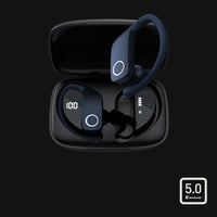 HKM-764563 Binaural Bluetooth Headset with Digital Display and Noise Reduction, Stereo Sound, USB Charging