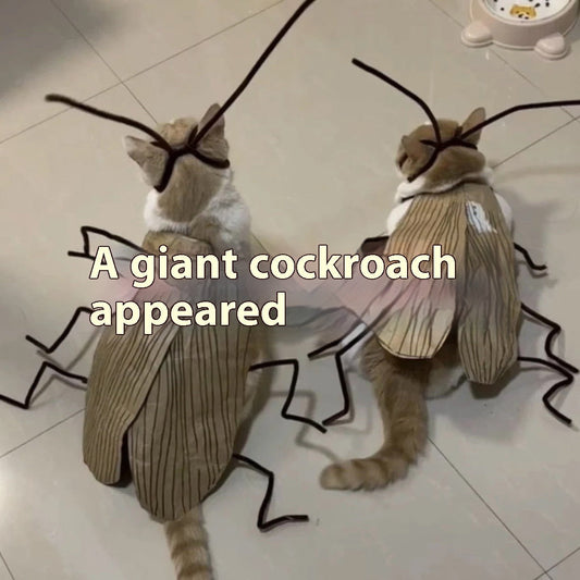 HKM-764627 DIY Non-Woven Cat Cockroach Costume Material Kit for Fun Dress-Up