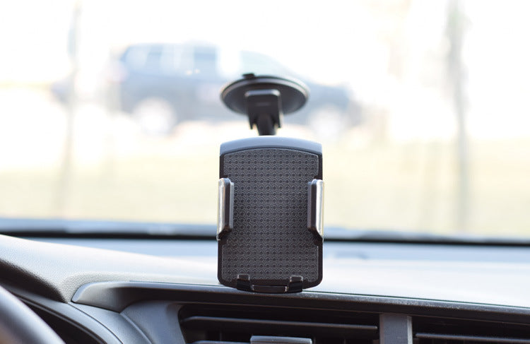 HKM-764883 Suction Cup Double Clamp Phone Holder for Trucks, Vans, and Buses