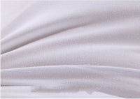 HKM-764947 Brushed Cloth Square Pillow Core, Pure White Polyester Fiber Waist Cushion, Height 15.1-20cm