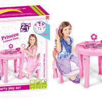 HKM-765075 Princess Dresser Play Toy Set with Cosmetics and Mirror for Kids Ages 3 and Up