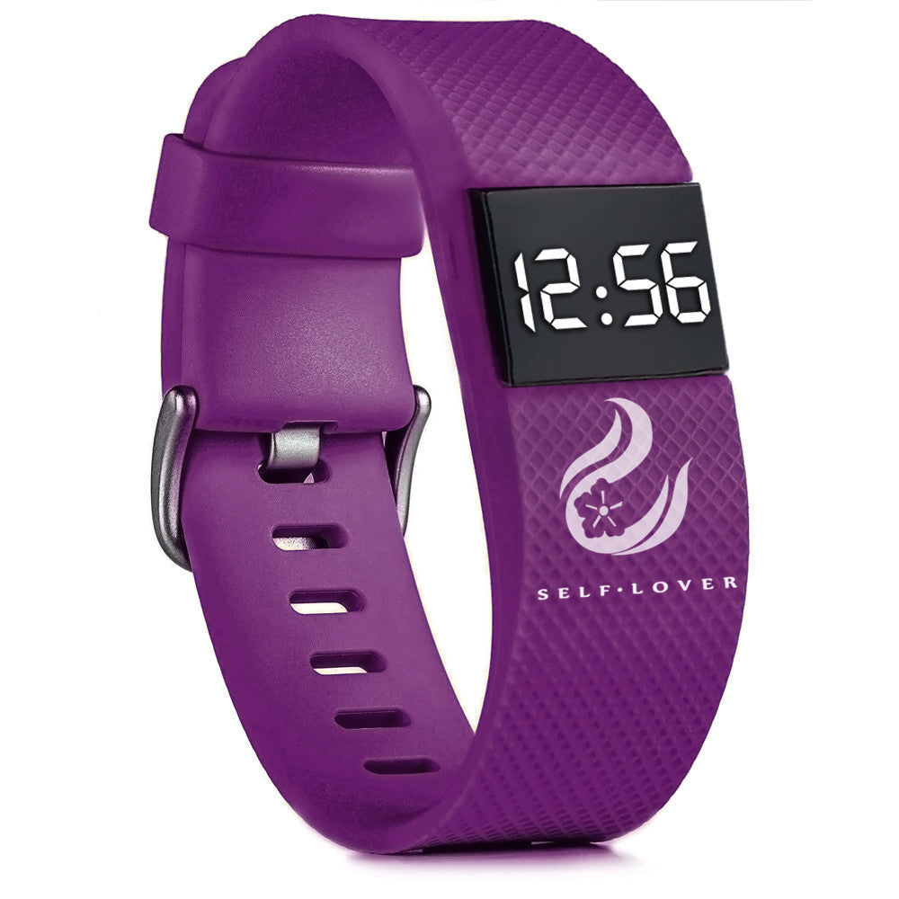 HKM-765331 Men's Waterproof Sports Watch with Silicone Strap and LED Display