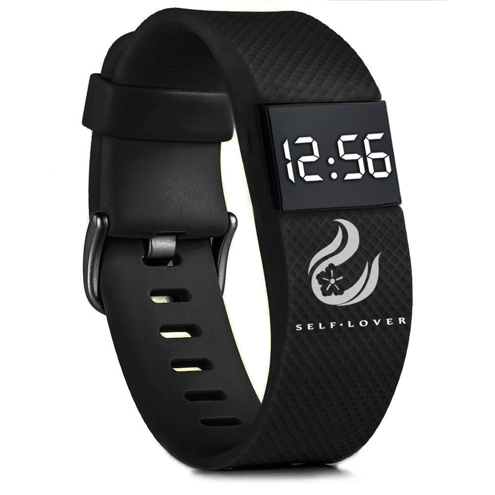 HKM-765331 Men's Waterproof Sports Watch with Silicone Strap and LED Display