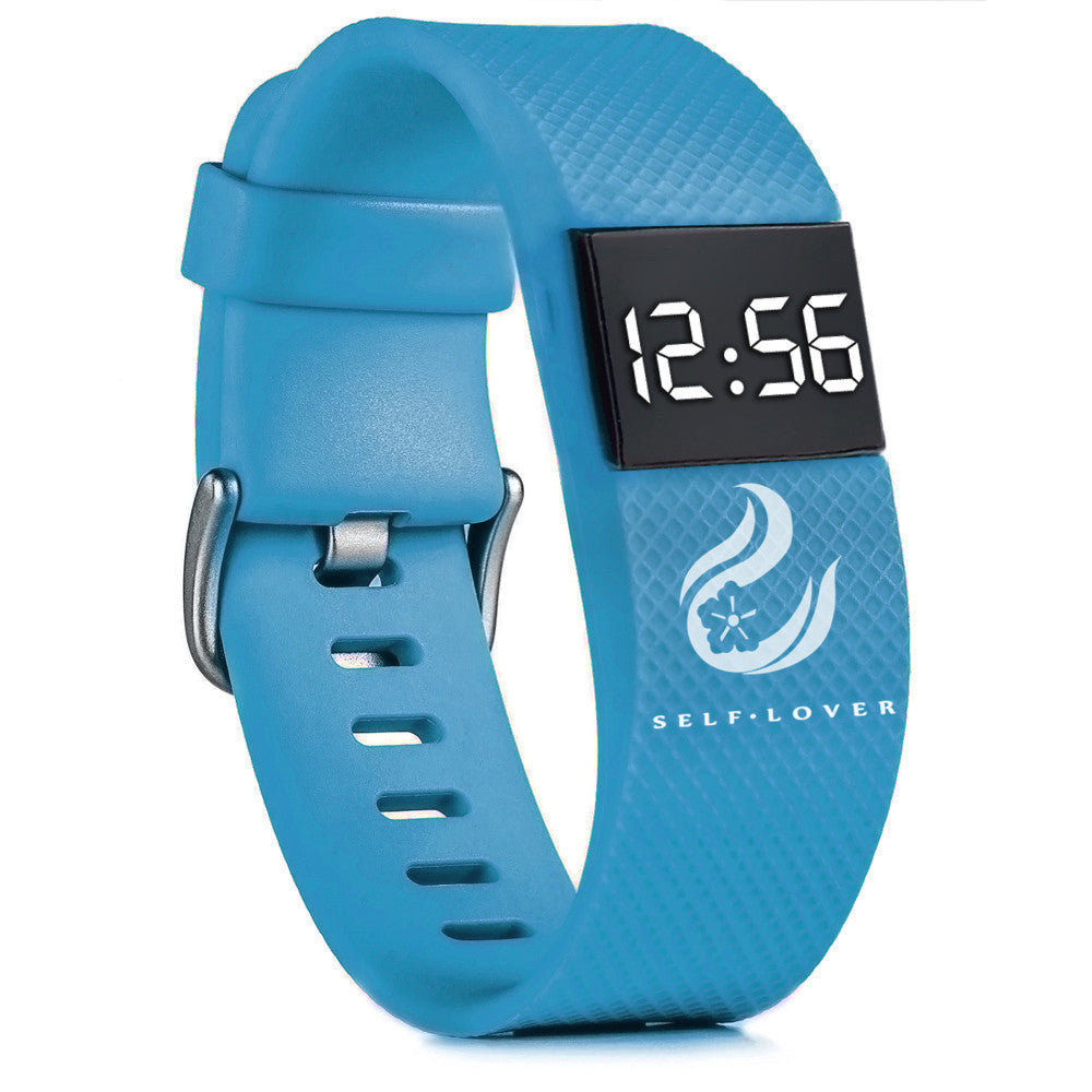 HKM-765331 Men's Waterproof Sports Watch with Silicone Strap and LED Display