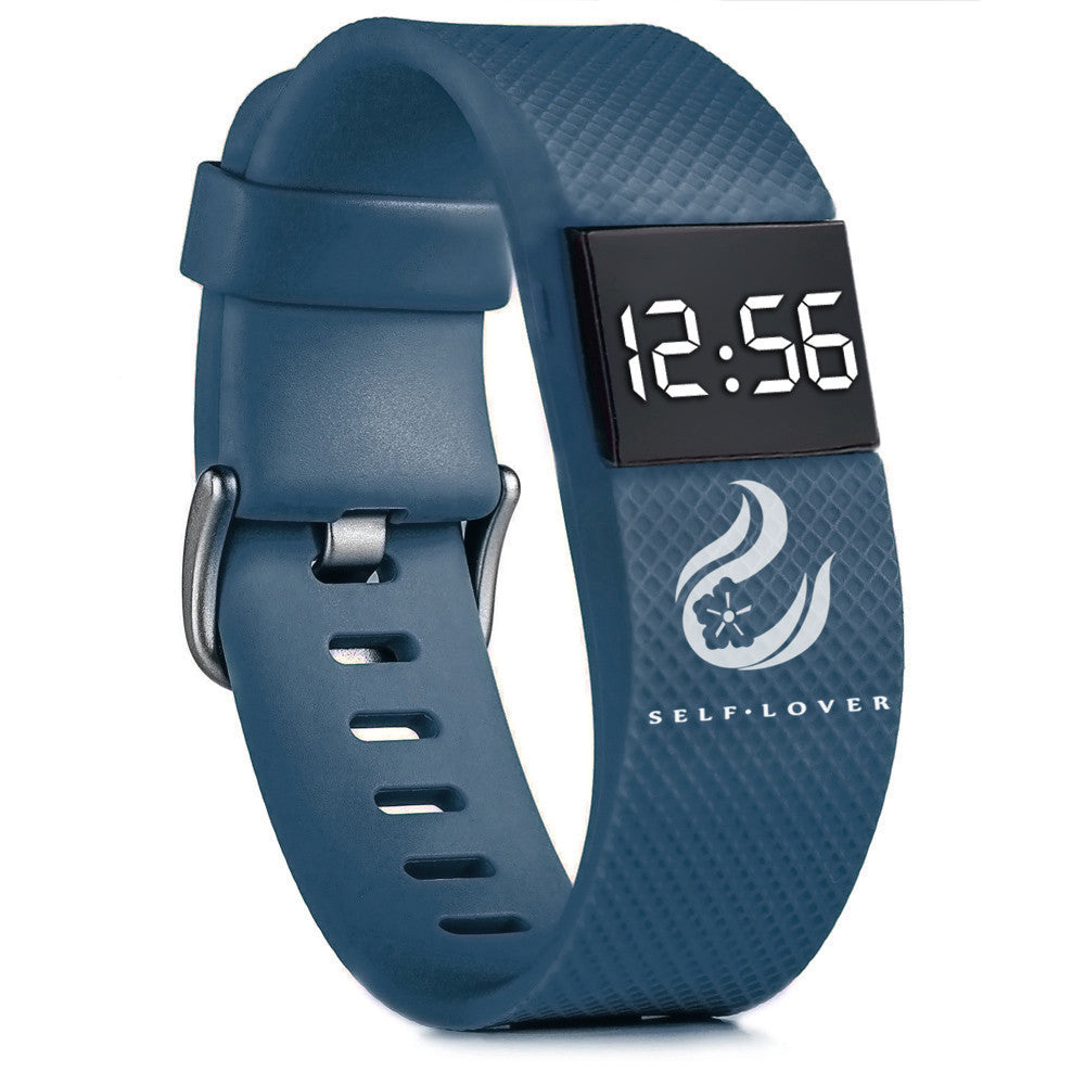 HKM-765331 Men's Waterproof Sports Watch with Silicone Strap and LED Display