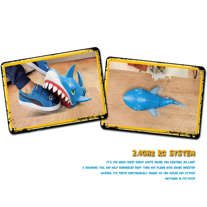 HKM-765395 Remote Control Shark Toy for Kids - Quirky Stunt RC Shark Car with 2.4G Radio Control, Indoor & Outdoor Fun