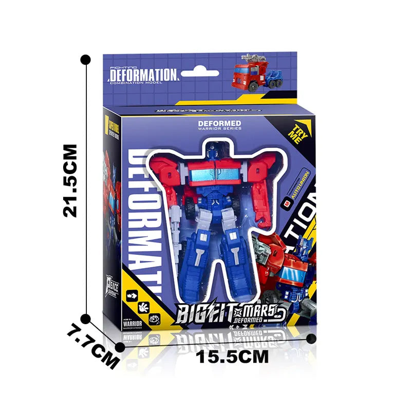 Transforming Robot Car Building Blocks Set for Kids - Ages 2-7, DIY Educational Construction Toy