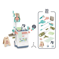HKM-765651 Kids Pretend Play Cleaning Set - Battery Operated Simulation Toys for Ages 2-7