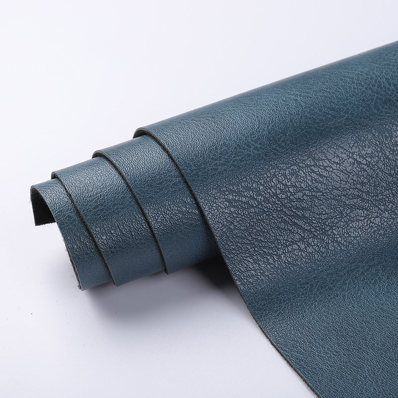 HKM-765651 Thick Palm Print Half PU Leather Fabric, 1.2mm Thickness, 140cm Wide for Gloves, Furniture, and More