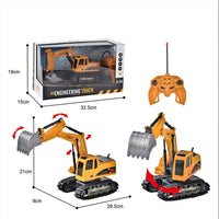 HKM-765779 1:24 Remote Control Engineering Truck with 6 Functionality for Kids 2-7 Years