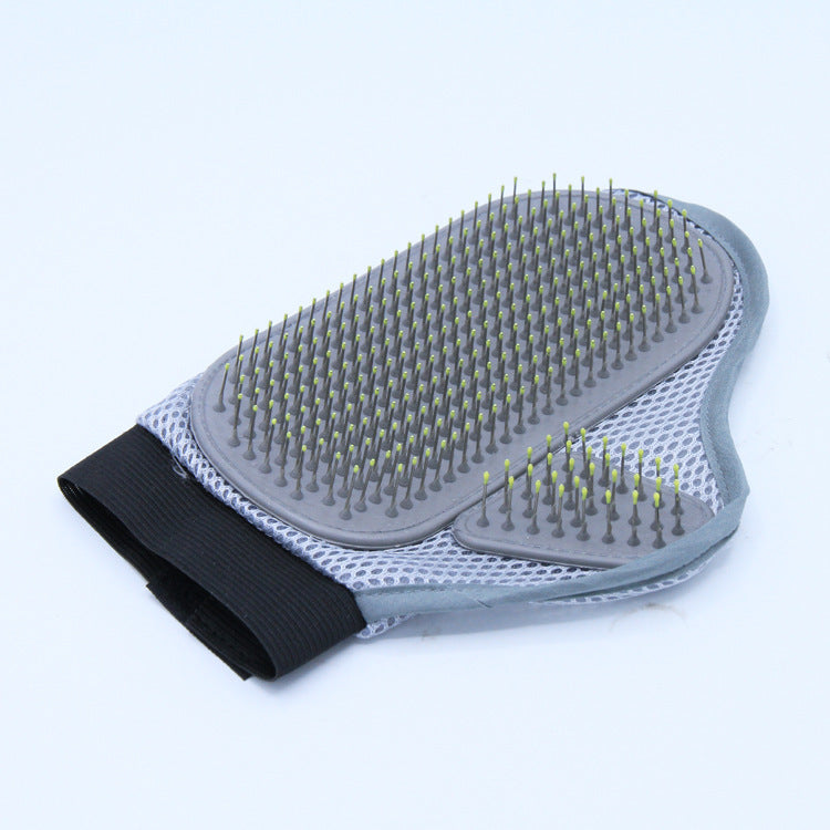 HKM-765907 Pet Bathing Gloves with Massage Brush for Easy Pet Grooming