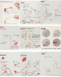 HKM-765971 Handmade Embroidery Kit - Plant and Flower Patterns in Cotton and Linen, Various Sizes with Embroiderable Stretches