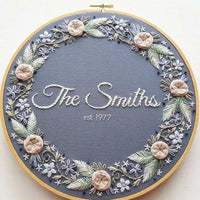 HKM-765971 Handmade Embroidery Kit - Plant and Flower Patterns in Cotton and Linen, Various Sizes with Embroiderable Stretches