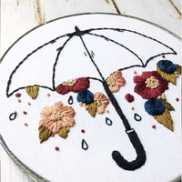 HKM-765971 Handmade Embroidery Kit - Plant and Flower Patterns in Cotton and Linen, Various Sizes with Embroiderable Stretches