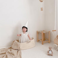 HKM-765971 Newborn Cotton Rope Woven Basket - Portable, Eco-Friendly, for Infants 0-6 Months, 70x40x25cm, 25kg Capacity