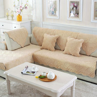 HKM-766035 Plush Non-Slip Sofa Cushion for Living Room and Outdoor Use - 100% Polyester Fiber