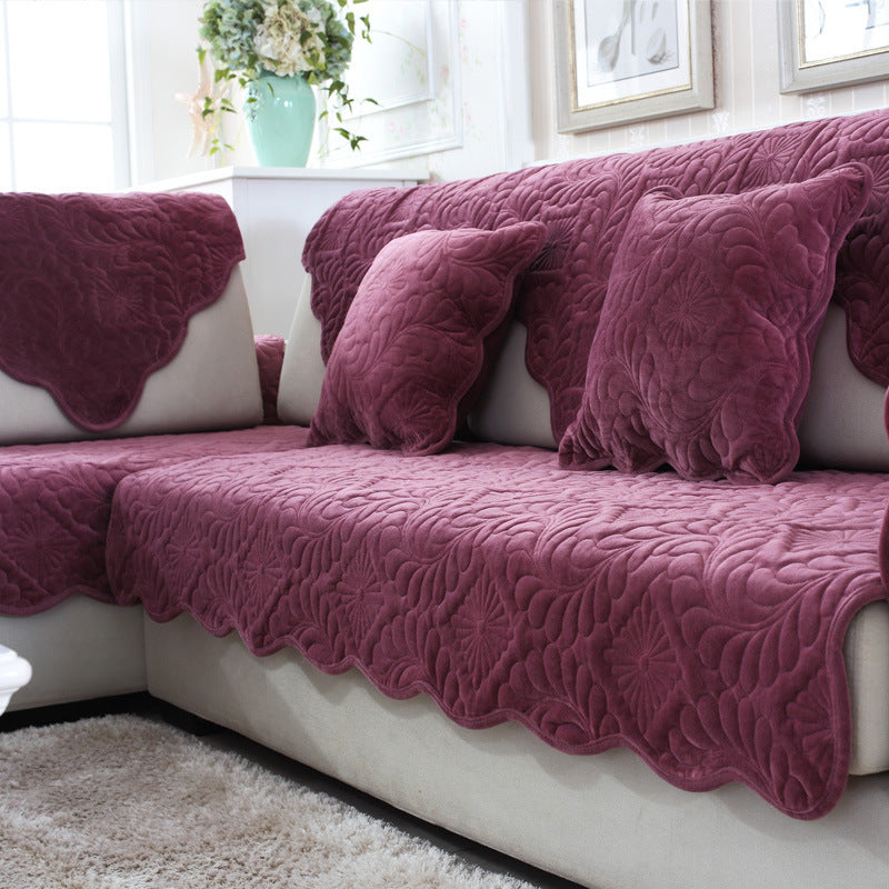HKM-766035 Plush Non-Slip Sofa Cushion for Living Room and Outdoor Use - 100% Polyester Fiber