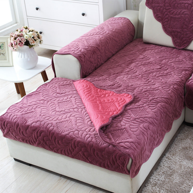 HKM-766035 Plush Non-Slip Sofa Cushion for Living Room and Outdoor Use - 100% Polyester Fiber