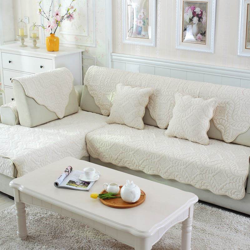 HKM-766035 Plush Non-Slip Sofa Cushion for Living Room and Outdoor Use - 100% Polyester Fiber