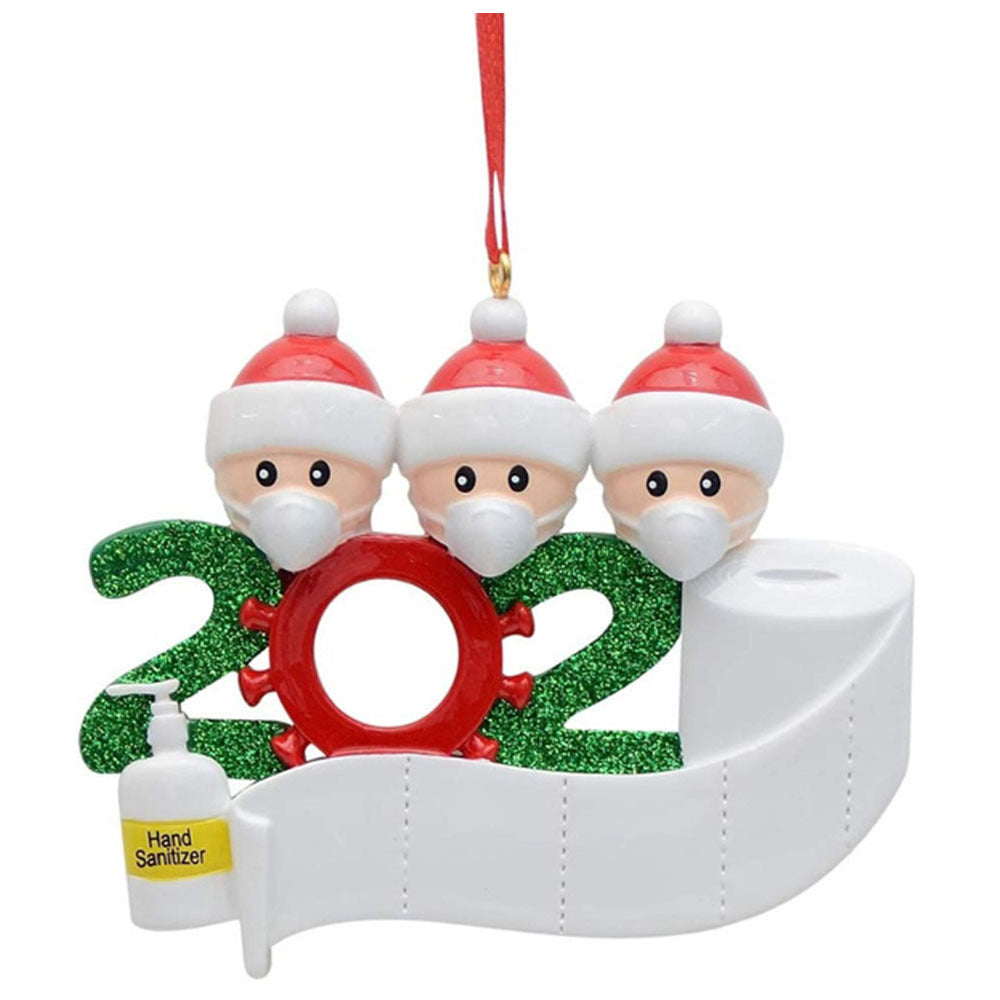 HKM-766099 Christmas-Themed Resin Pendant Ornaments - Unique Designs, 9x7.5cm, PVC Material