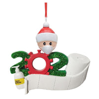 HKM-766099 Christmas-Themed Resin Pendant Ornaments - Unique Designs, 9x7.5cm, PVC Material