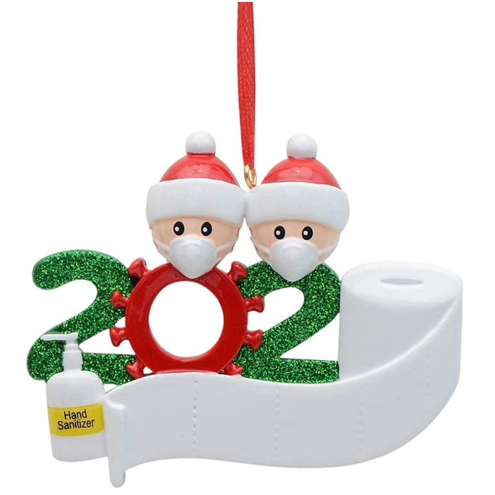 HKM-766099 Christmas-Themed Resin Pendant Ornaments - Unique Designs, 9x7.5cm, PVC Material