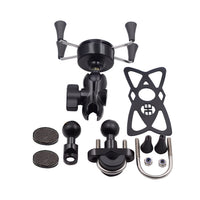 HKM-766227 Adjustable Aluminum Alloy Phone Holder for Motorcycles, Bicycles, and Electric Bikes