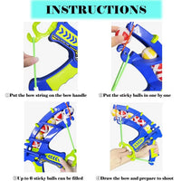 HKM-766227 Sticky Ball Dartboard Slingshot Toy for Kids - Fun Throwing and Shooting Game