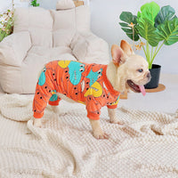HKM-766419 Four-Legged Cotton Dog Clothes for Spring and Autumn in Orange