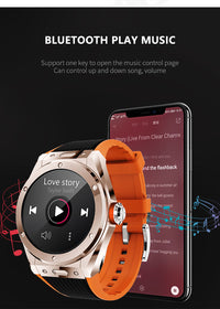 HKM-766483 Bluetooth Sports Smart Watch with Health Monitoring, Pedometer, and Music Storage - Multi-Language Support