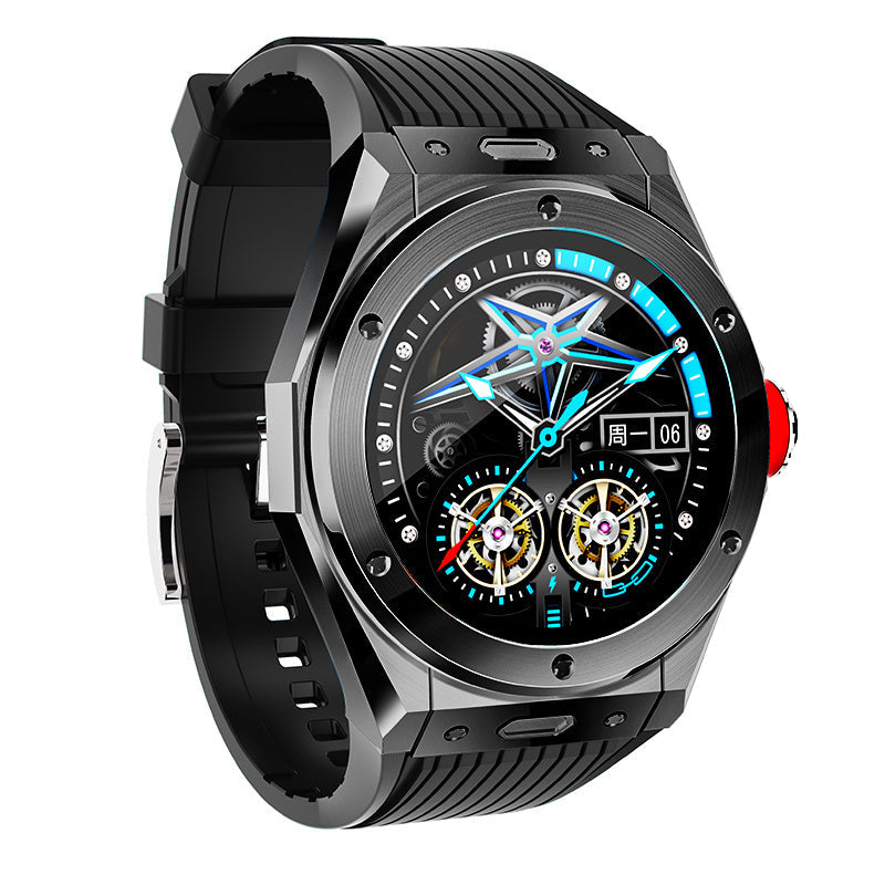 HKM-766483 Bluetooth Sports Smart Watch with Health Monitoring, Pedometer, and Music Storage - Multi-Language Support