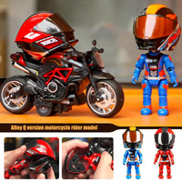 HKM-766611 Transforming Plastic Motorcycle Rider Figures for Kids - EPT Diecast Toys