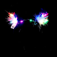 HKM-766739 Luminous LED Antler Headband for Youth - Fun Light-Up Holiday Accessory