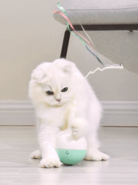 HKM-766739 Pet funny cat toy electric funny cat stick tumbler leaking ball toy