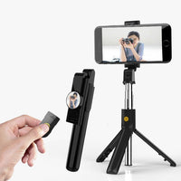 HKM-767187 Handheld PTZ Bluetooth Remote Control Selfie Stick Tripod with Anti-Shake Technology
