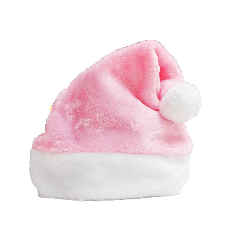 HKM-767251 Colorful Plush Cartoon Christmas Hat for Festive Celebrations