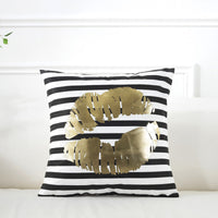 HKM-767251 Floral Pattern Super Soft Blended Cushion Cover - European Style 45x45cm