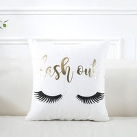 HKM-767251 Floral Pattern Super Soft Blended Cushion Cover - European Style 45x45cm