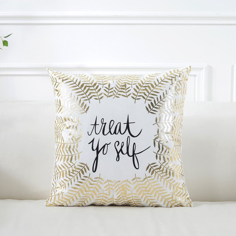 HKM-767251 Floral Pattern Super Soft Blended Cushion Cover - European Style 45x45cm