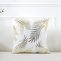 HKM-767251 Floral Pattern Super Soft Blended Cushion Cover - European Style 45x45cm