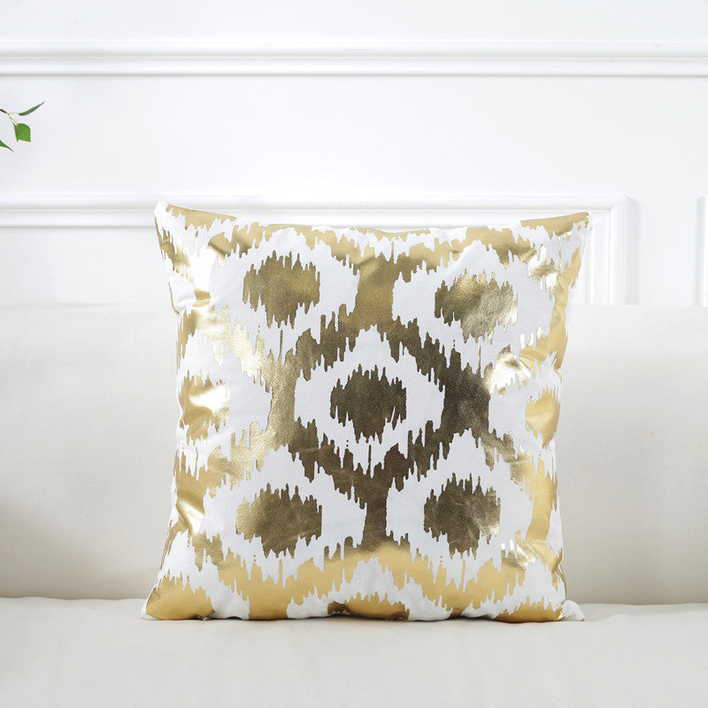 HKM-767251 Floral Pattern Super Soft Blended Cushion Cover - European Style 45x45cm