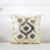 HKM-767251 Floral Pattern Super Soft Blended Cushion Cover - European Style 45x45cm