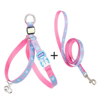 HKM-767315 Pet Cat and Small Dog Chest Strap Leash Package with Adjustable Vest and Rope