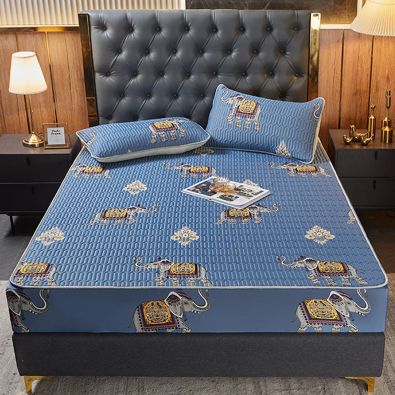 HKM-767443 Latex Full Protection Mattress Cover in Various Colors and Sizes